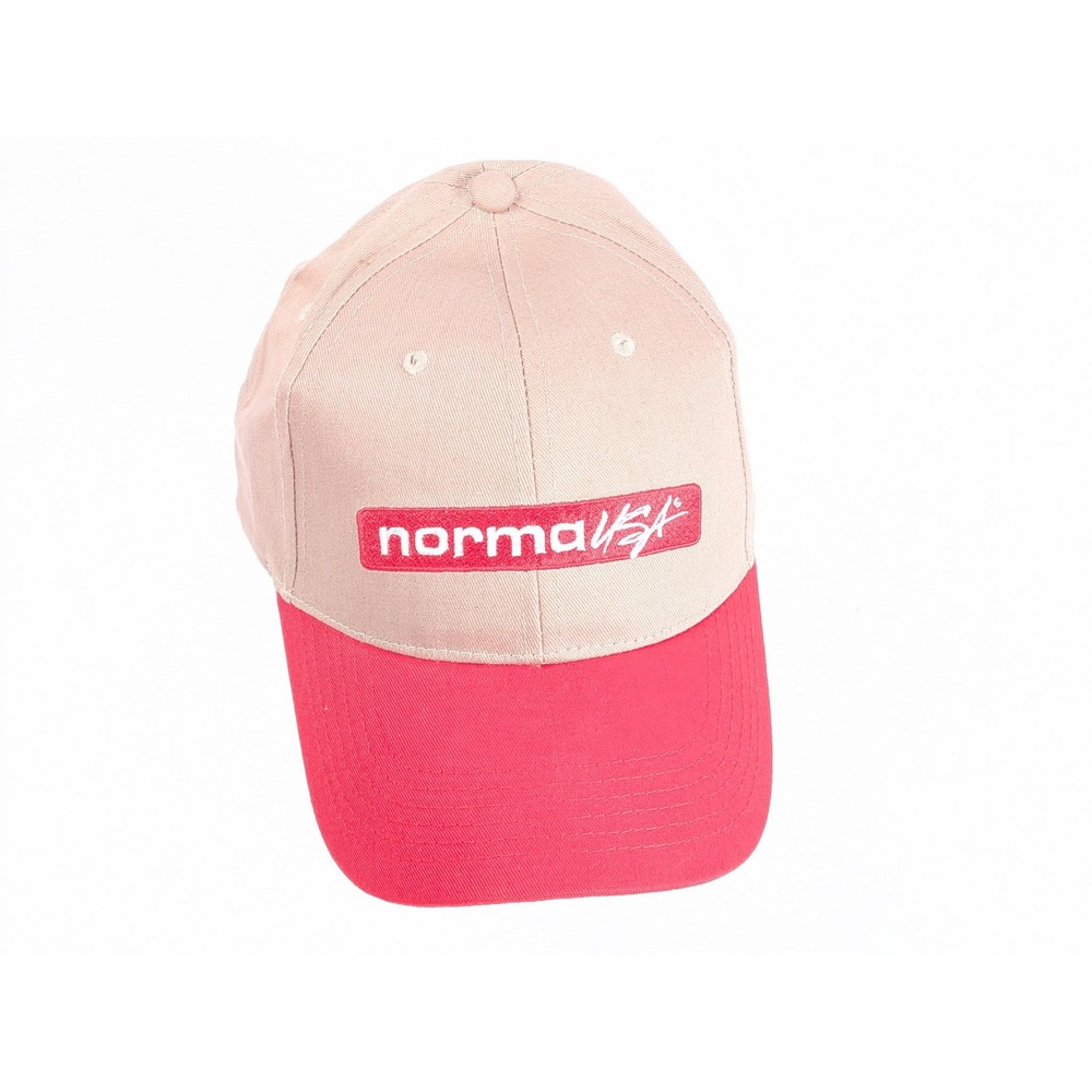 Norma USA Baseball Cap Tan Red 100% Cotton Adjustable Hat Sport Accessory